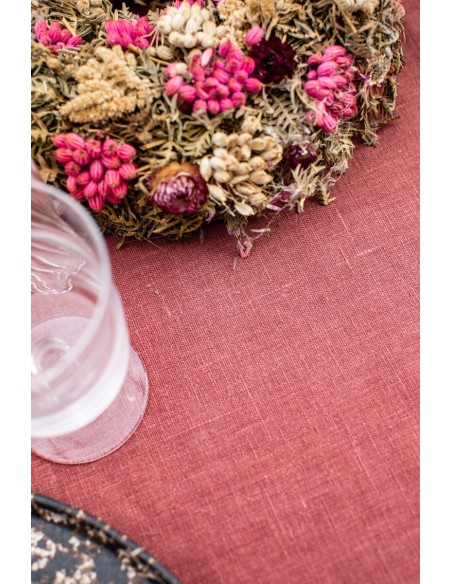 Amalfi Stain Resistant Linen Tablecloth