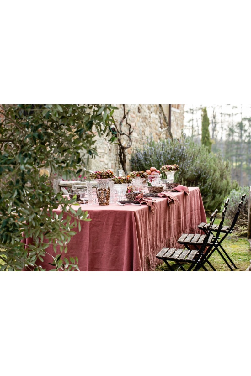 Amalfi Stain Resistant Linen Tablecloth