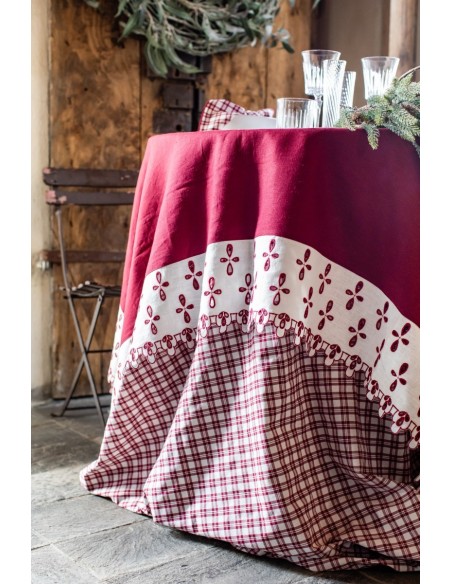 Amalfi Stain Resistant Linen Tablecloth