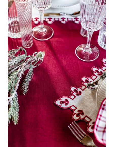Amalfi Stain Resistant Linen Tablecloth