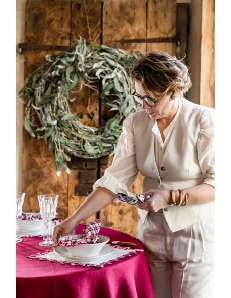Amalfi Stain Resistant Linen Tablecloth