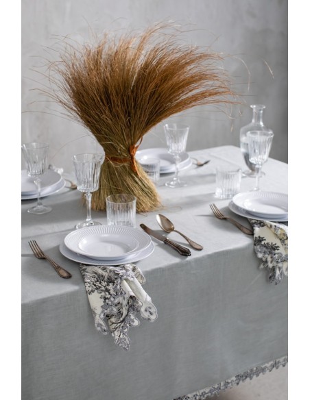 Nappe en lin enduit Little Amalfi