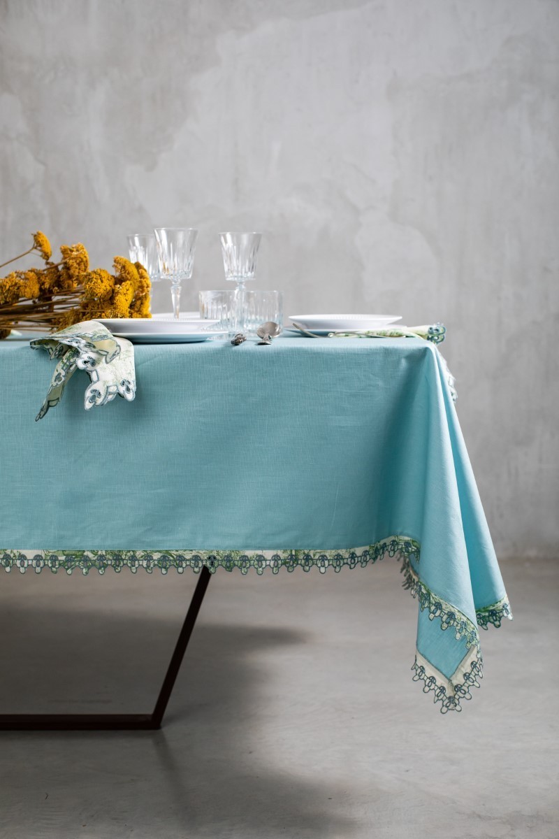 Nappe en lin enduit Little Amalfi