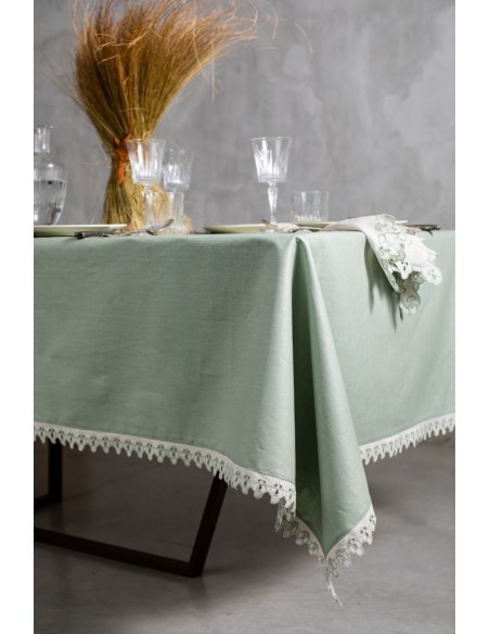 Nappe en lin enduit Little Amalfi
