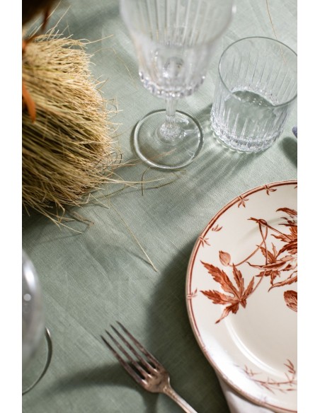 Little Amalfi Stain Resistant Linen Tablecloth