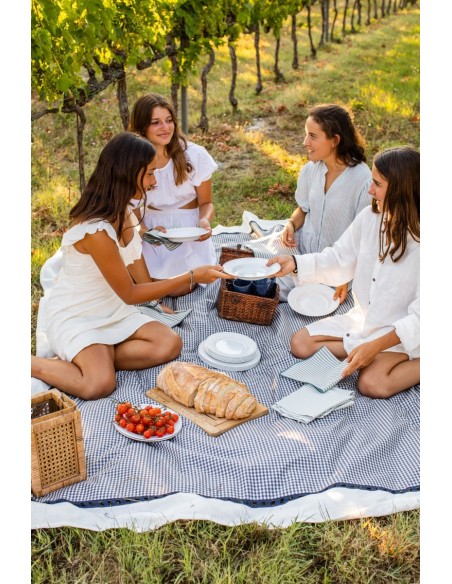 Riviera Stain Resistant Cotton Tablecloth