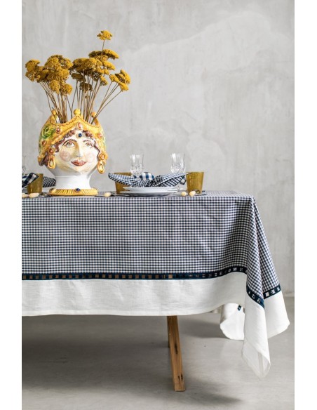 Riviera Stain Resistant Cotton Tablecloth