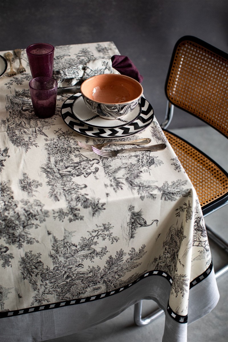 Nappe Riviera en coton enduit 