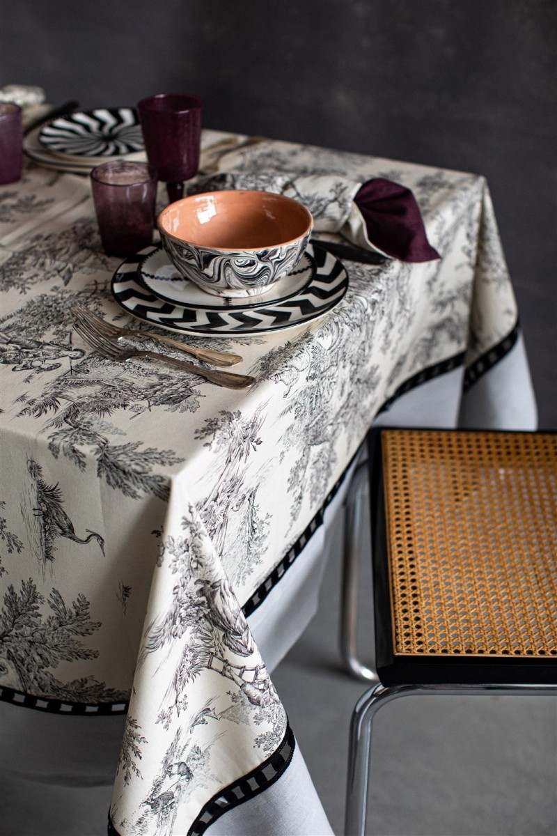 Riviera Tablecloth in Stain Resistant Cotton