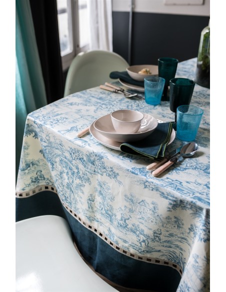 Riviera Tablecloth in Stain Resistant Cotton