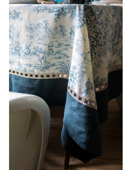 Riviera Tablecloth in Stain Resistant Cotton