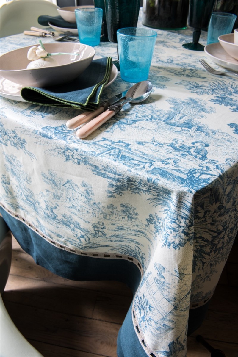 Nappe Riviera en coton enduit 