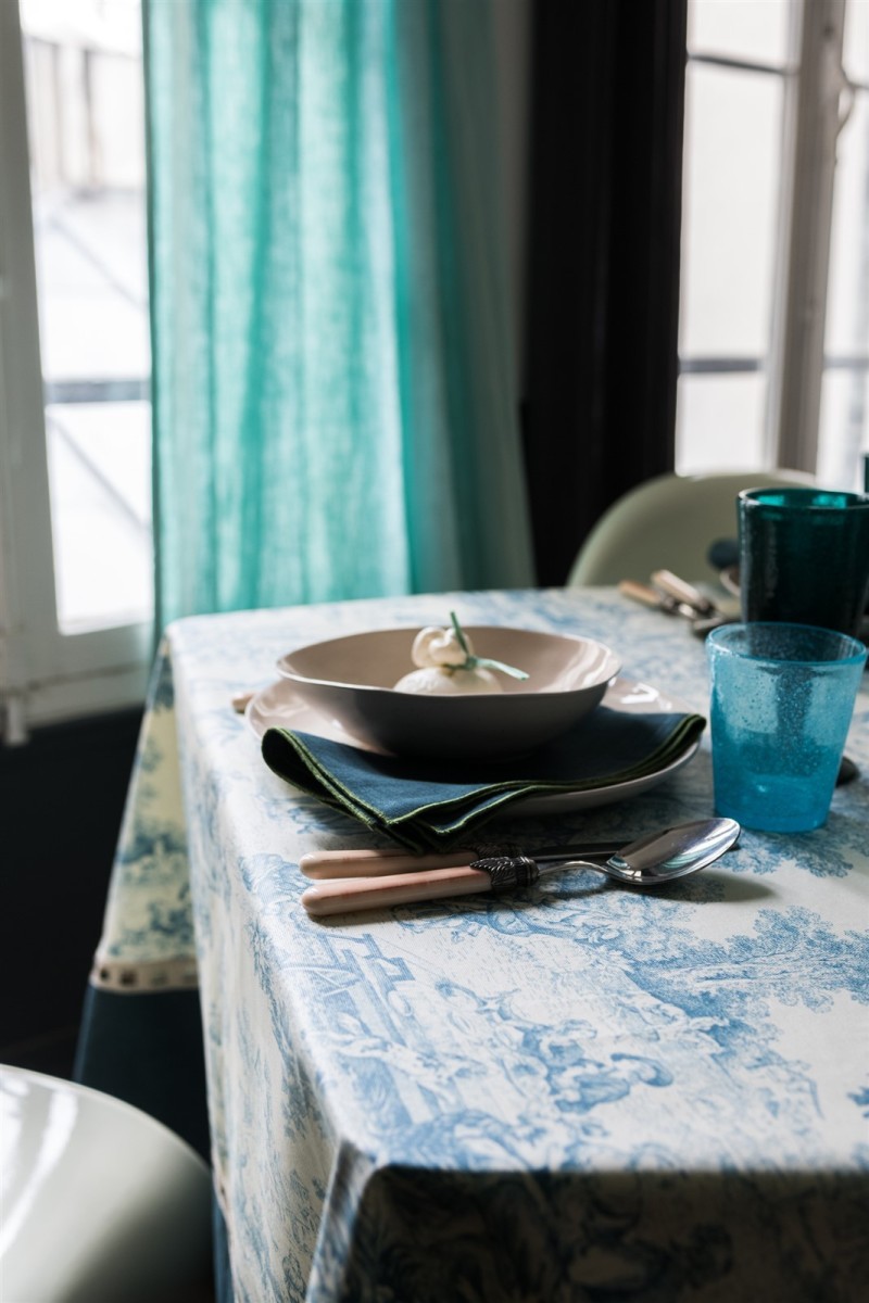 Nappe Riviera en coton enduit 