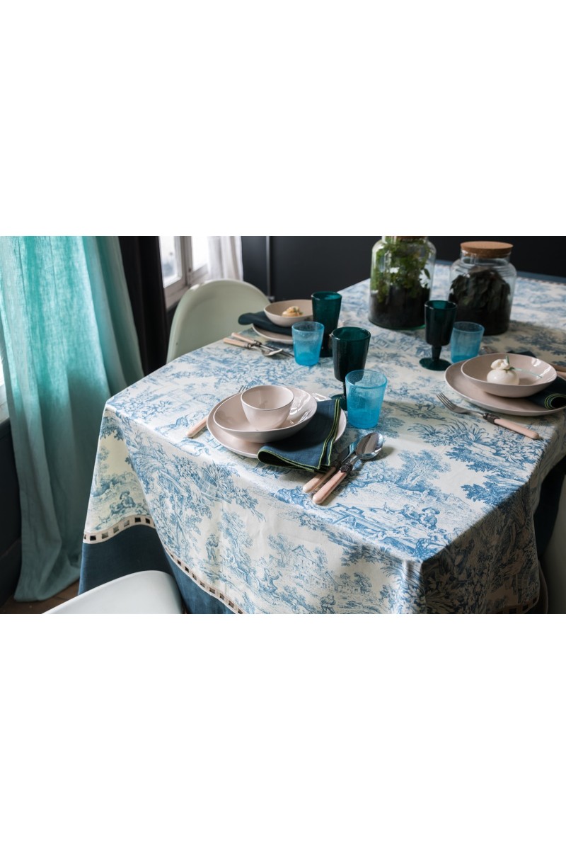 Nappe Riviera en coton enduit 