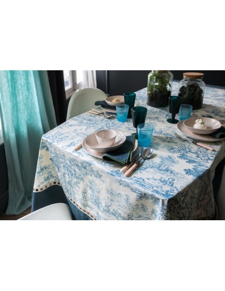 Riviera Tablecloth in Stain Resistant Cotton