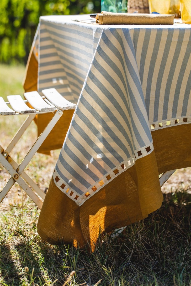 Nappe Riviera en coton enduit