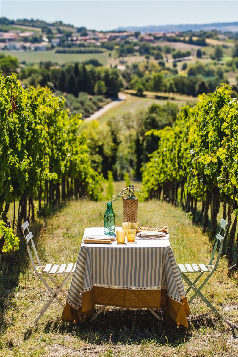 Nappe Riviera en coton enduit