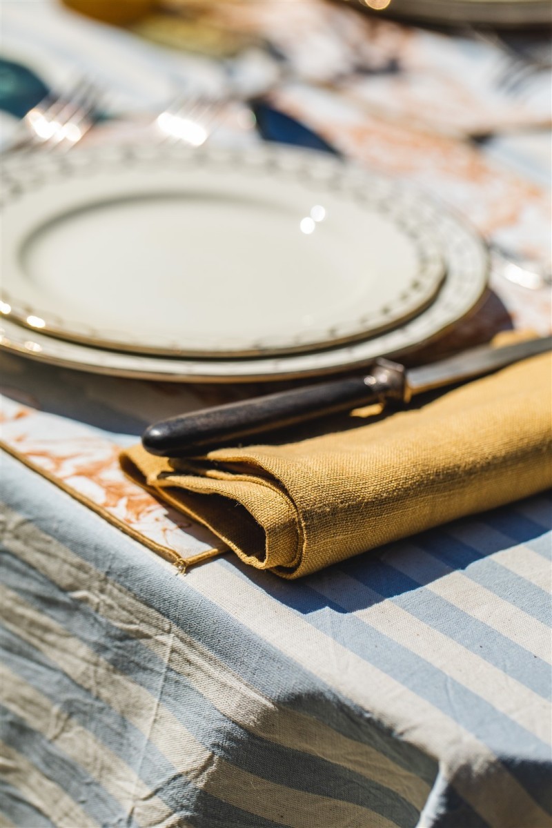 Nappe Riviera en coton enduit