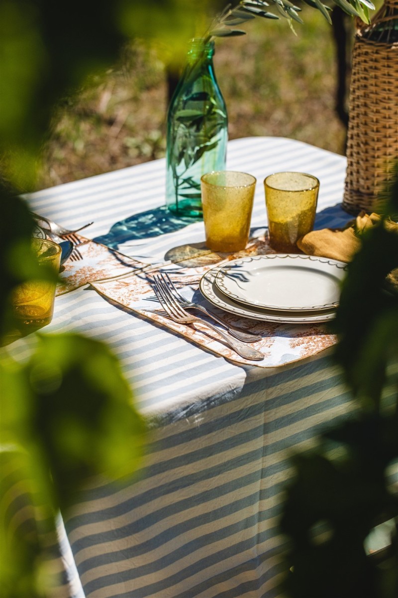 Riviera Tablecloth in Stain Resistant Cotton