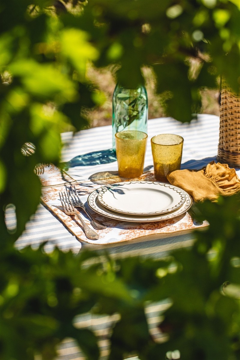 Riviera Tablecloth in Stain Resistant Cotton