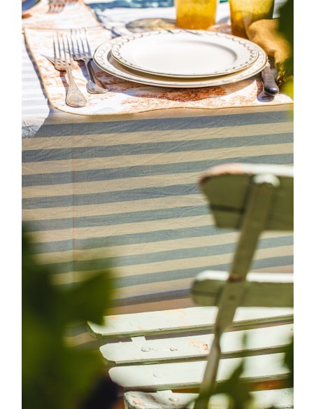 Riviera Tablecloth in Stain Resistant Cotton