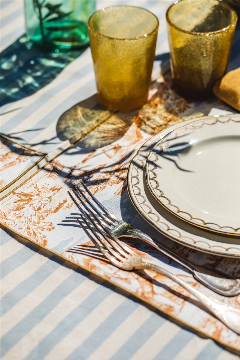 Riviera Tablecloth in Stain Resistant Cotton