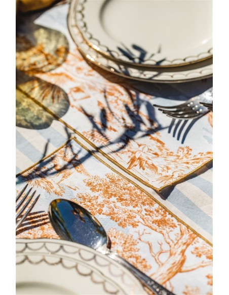 Nappe Riviera en coton enduit