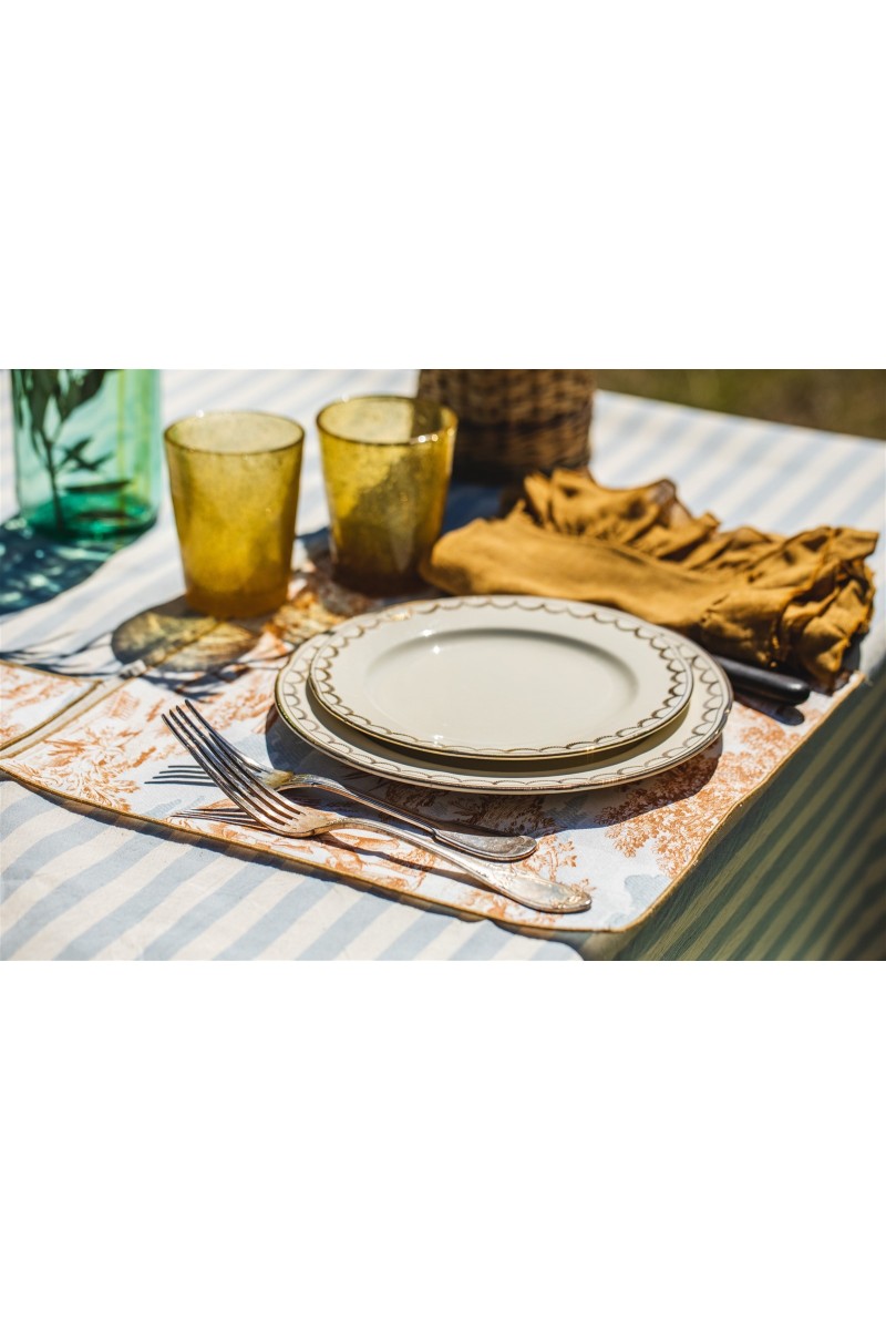Riviera Tablecloth in Stain Resistant Cotton