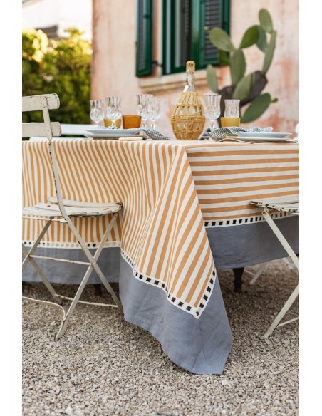 Nappe Riviera en coton enduit