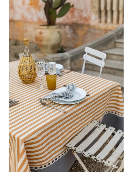 Nappe Riviera en coton enduit