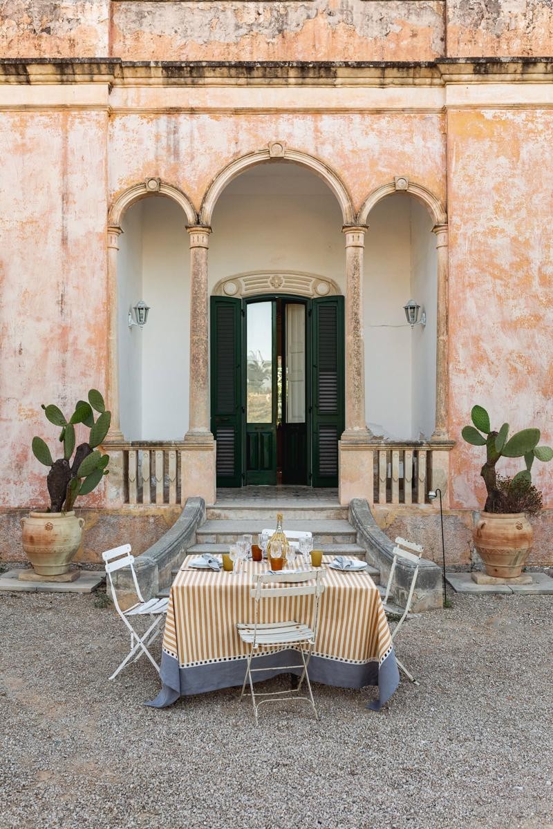 Riviera Tablecloth in Stain Resistant Cotton