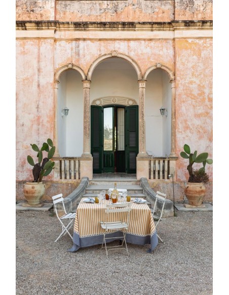 Nappe Riviera en coton enduit