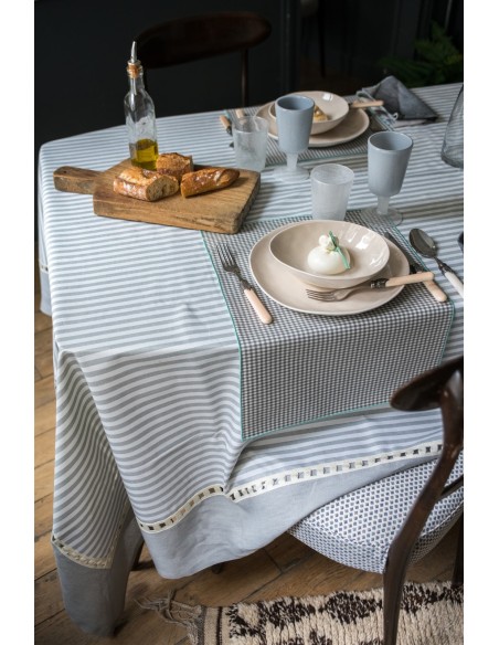 Nappe Riviera en coton enduit