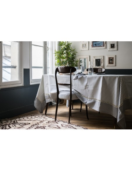 Riviera Tablecloth in Stain Resistant Cotton