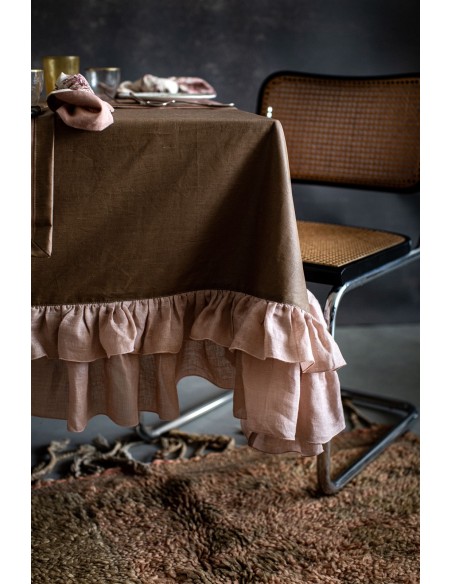 Nappe en lin enduit Gitane