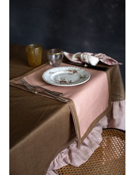 Nappe en lin enduit Gitane