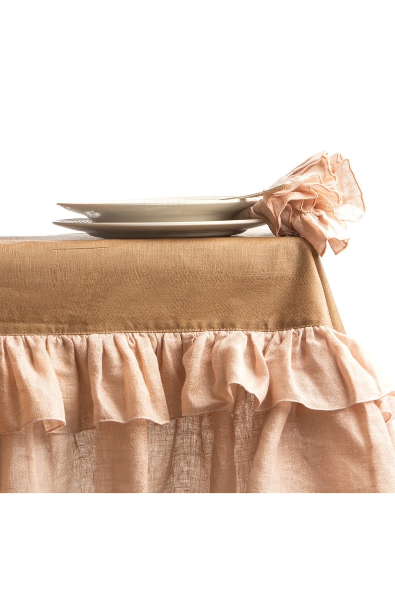 Nappe en lin enduit Gitane