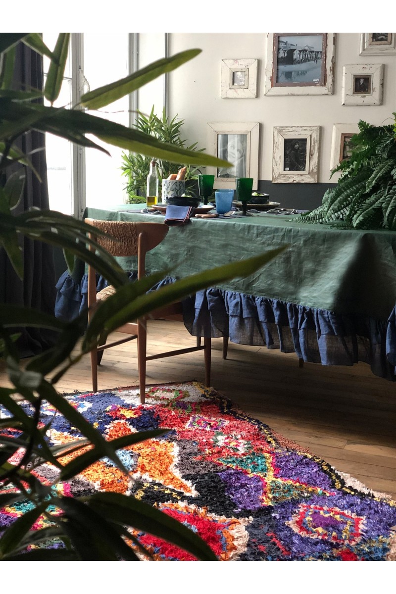 Nappe en lin enduit Gitane