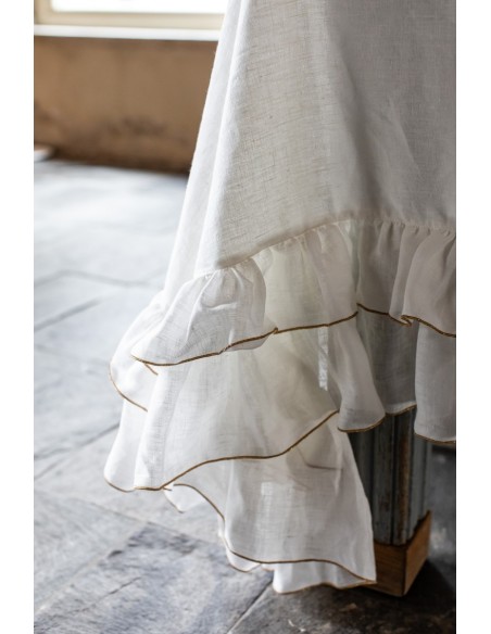 Gitane Tablecloth in Stain Resistant Lurex Linen