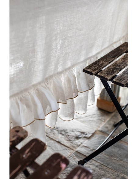 Nappe Gitane en lin lurex résistant aux taches