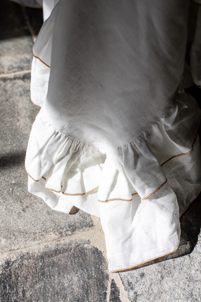 Nappe Gitane en lin lurex résistant aux taches