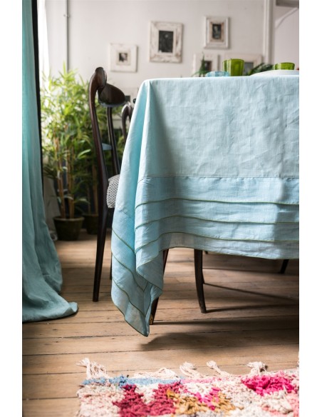 Stain Resistant Linen Sfogliatella Tablecloth