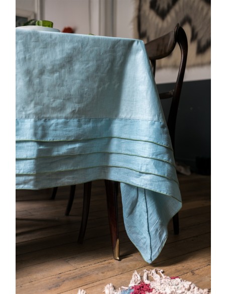 Stain Resistant Linen Sfogliatella Tablecloth