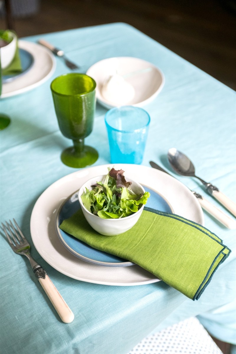 Stain Resistant Linen Sfogliatella Tablecloth