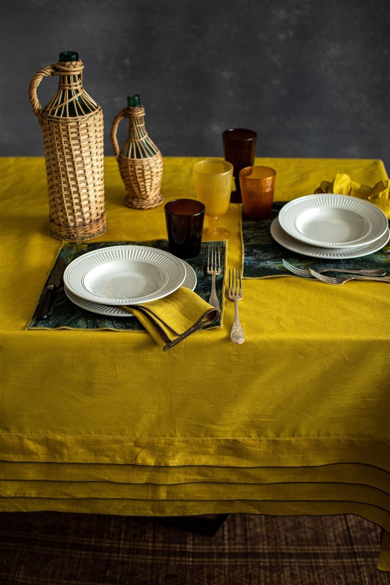 Tovaglia in Lino Antimacchia Sfogliatella