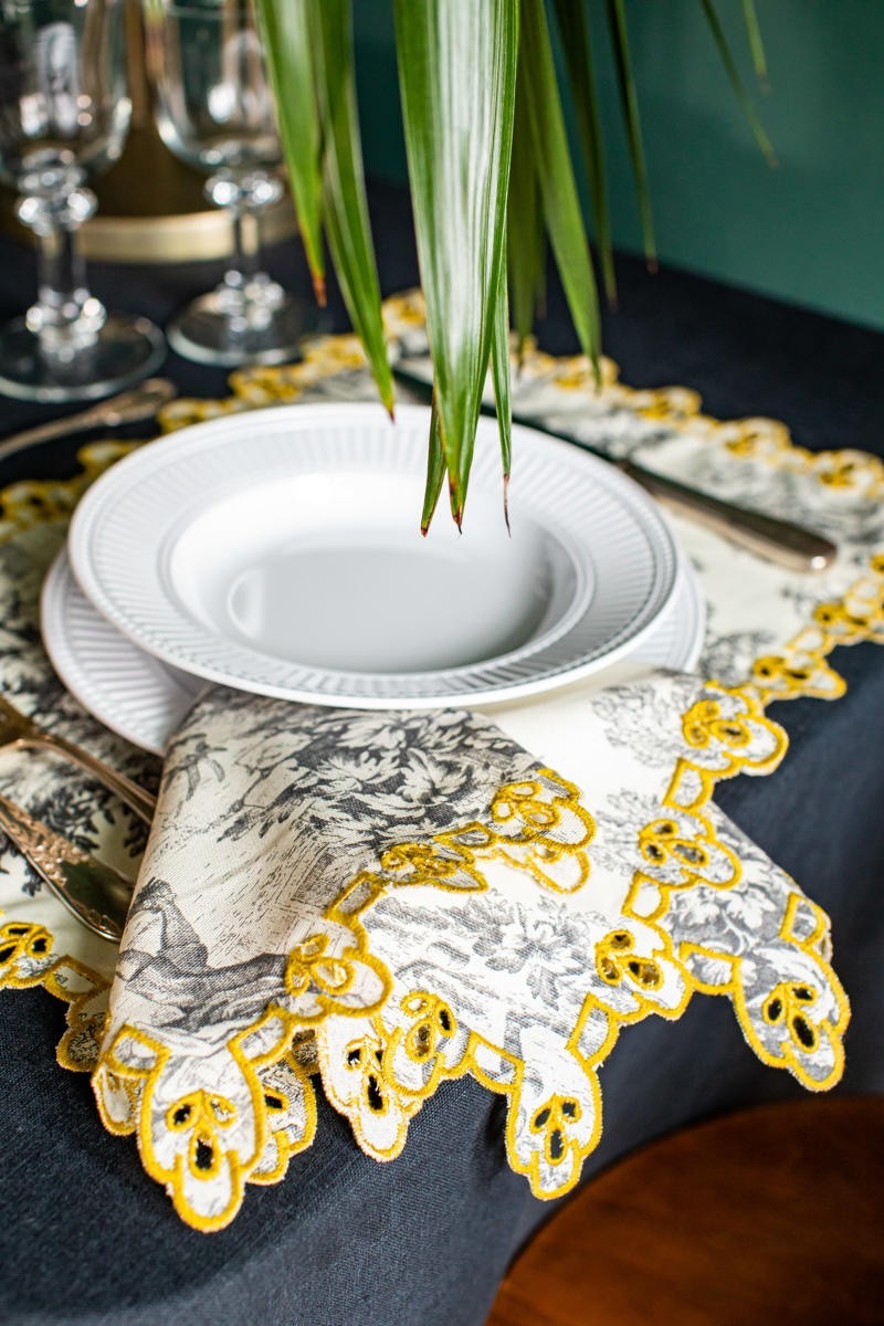 Set de table Amalfi en coton antitache