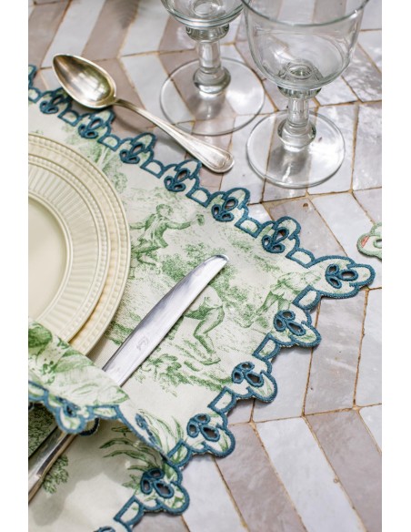 Amalfi Placemat in Stain Resistant Cotton