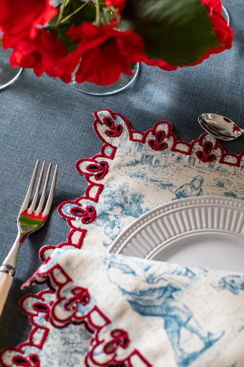 Set de table Amalfi en coton antitache