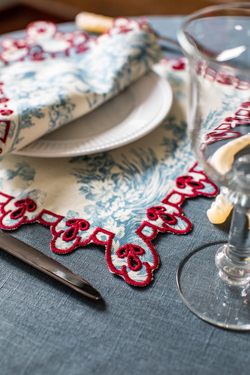 Amalfi Placemat in Stain Resistant Cotton