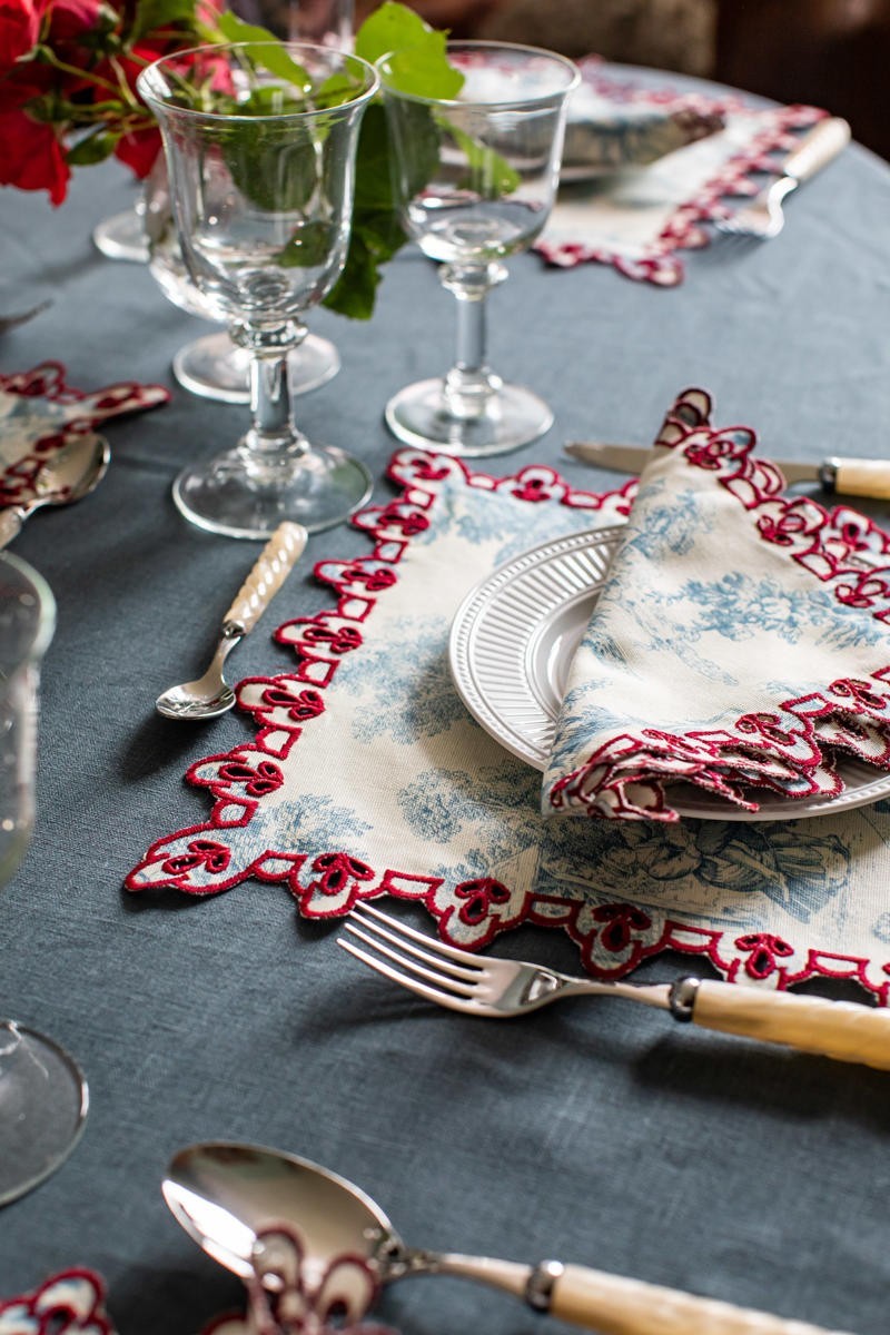 Set de table Amalfi en coton antitache